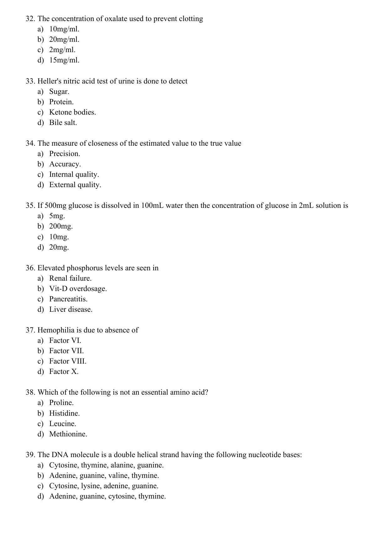 WBJEEB JEMAS (PG) 2021 MSc MLT Question Paper - Page 6