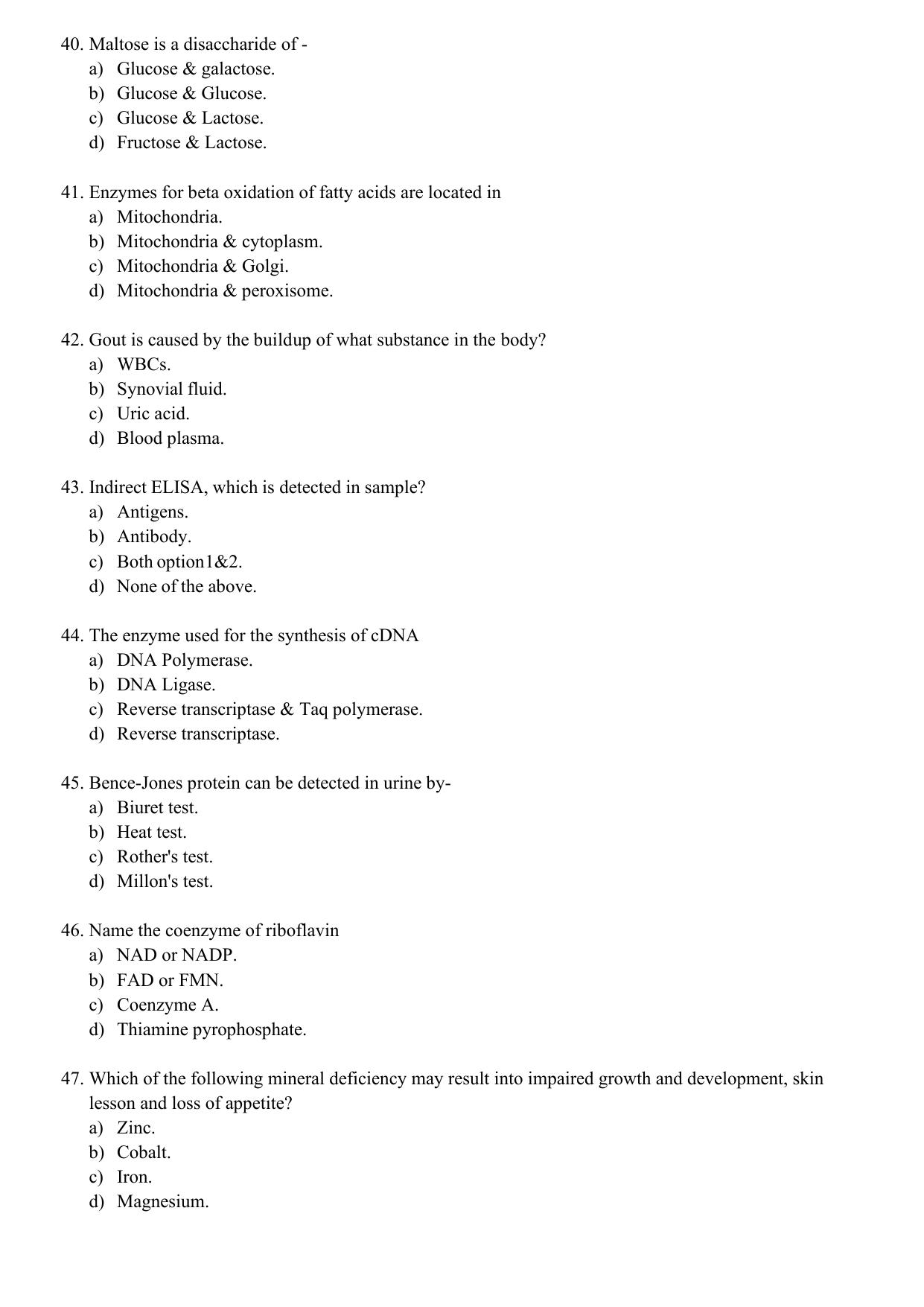 WBJEEB JEMAS (PG) 2021 MSc MLT Question Paper - Page 7