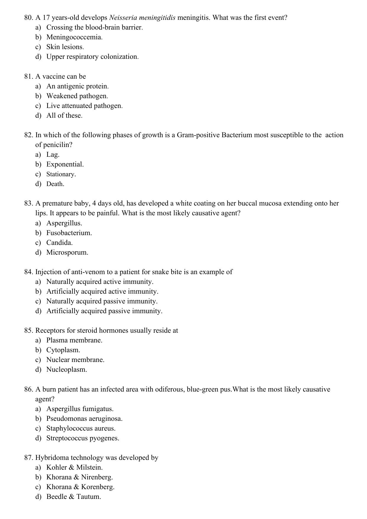 WBJEEB JEMAS (PG) 2021 MSc MLT Question Paper - Page 12
