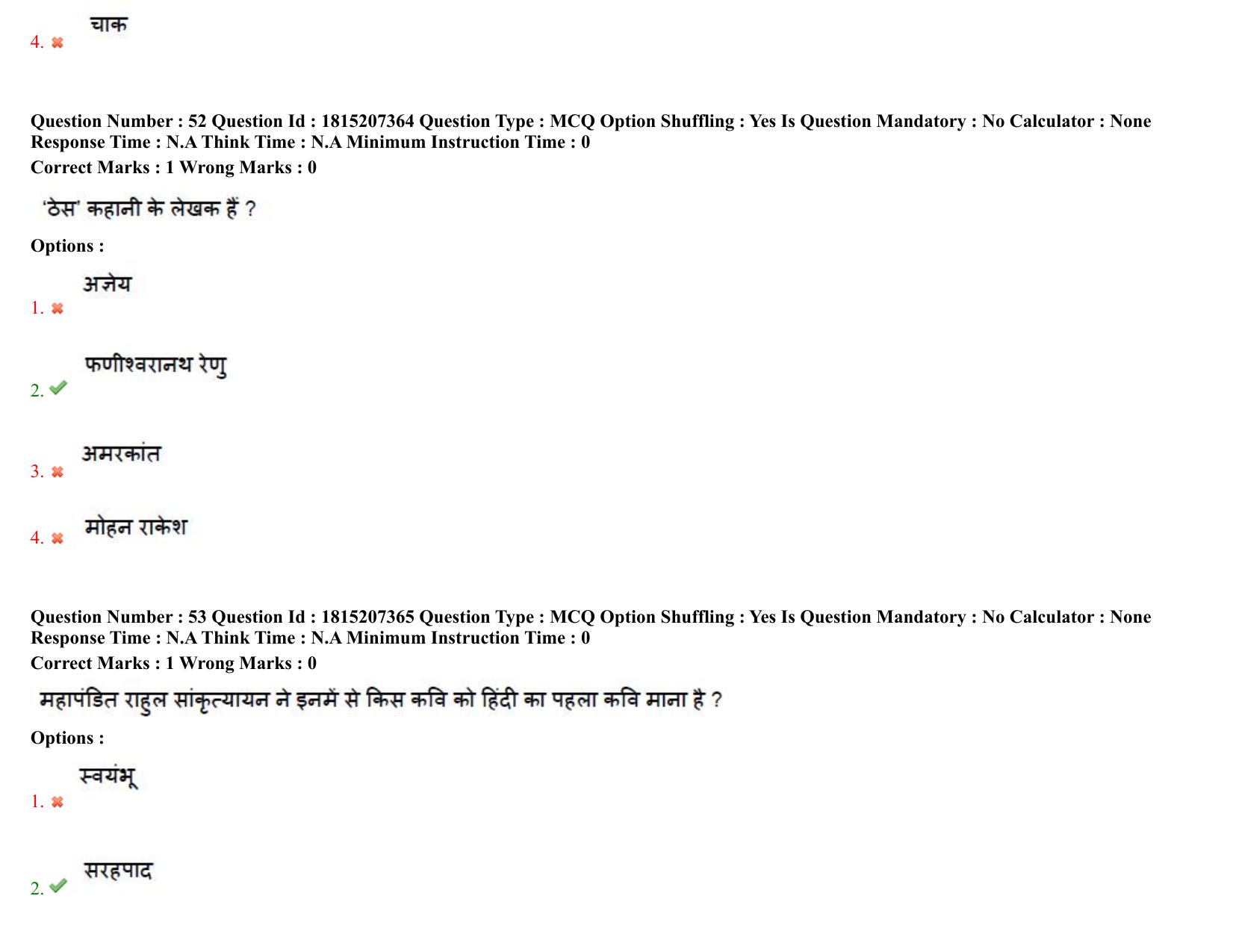 TS CPGET 2023 M A Hindi (Shift 2) Question Paper with Answer Key - Page 30