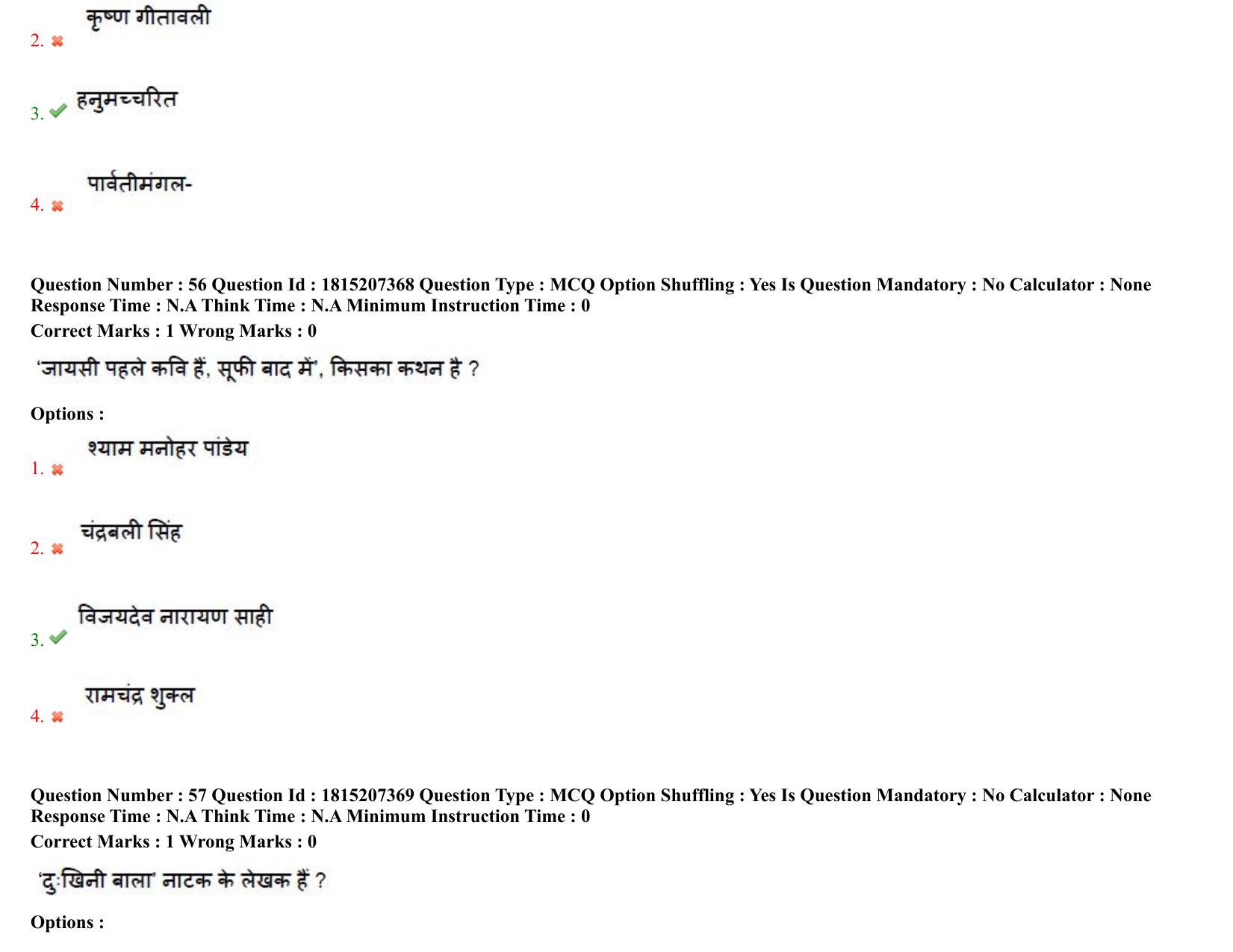 TS CPGET 2023 M A Hindi (Shift 2) Question Paper with Answer Key - Page 32