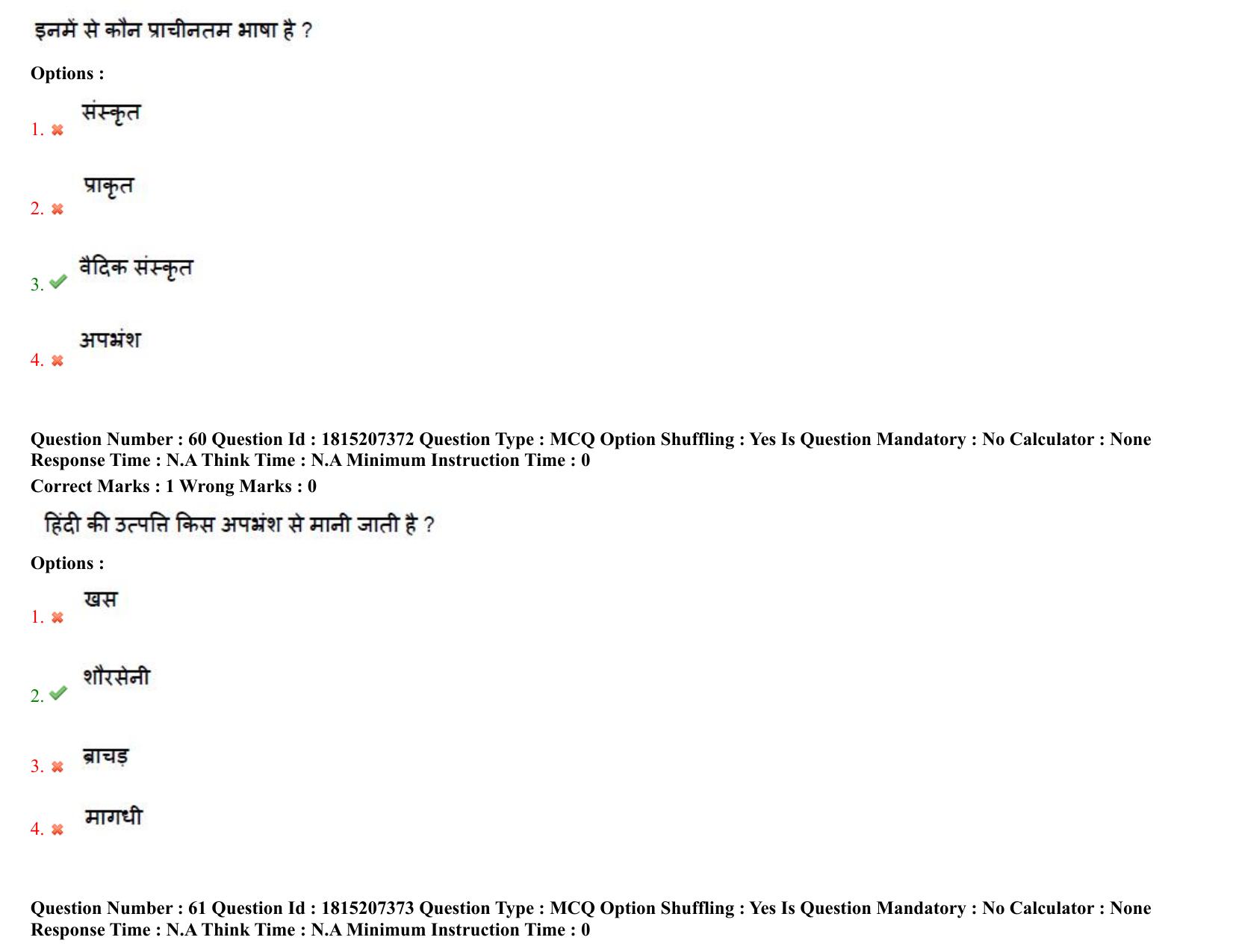 TS CPGET 2023 M A Hindi (Shift 2) Question Paper with Answer Key - Page 34