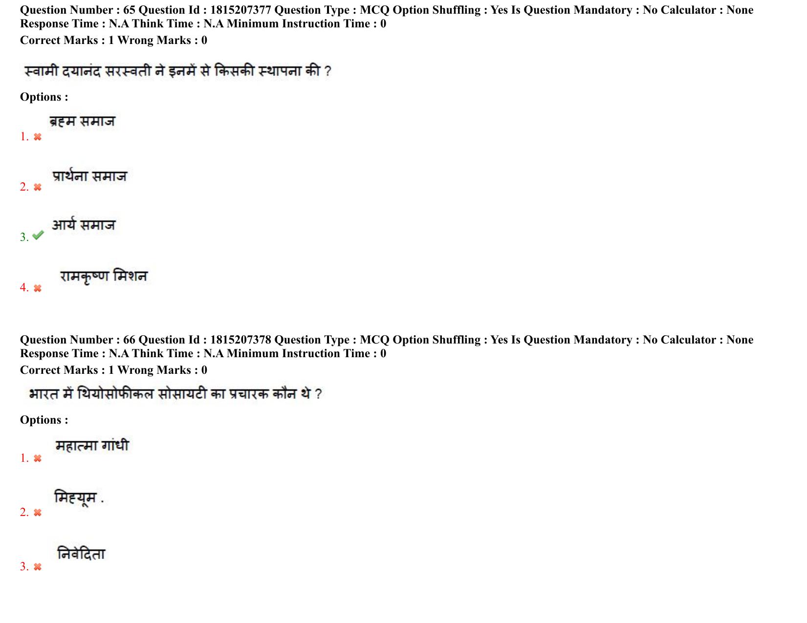 TS CPGET 2023 M A Hindi (Shift 2) Question Paper with Answer Key - Page 37