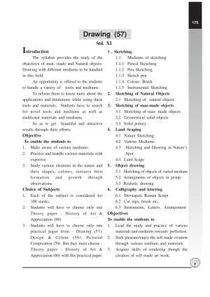 Maharashtra HSC Drawing Syllabus 