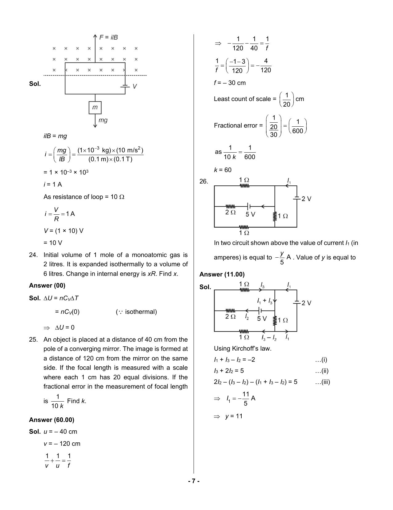 JEE Mains 2023: 30th January 2023 Shift-1 (Morning) Question Paper With Solution (January, Session-1) - Page 6