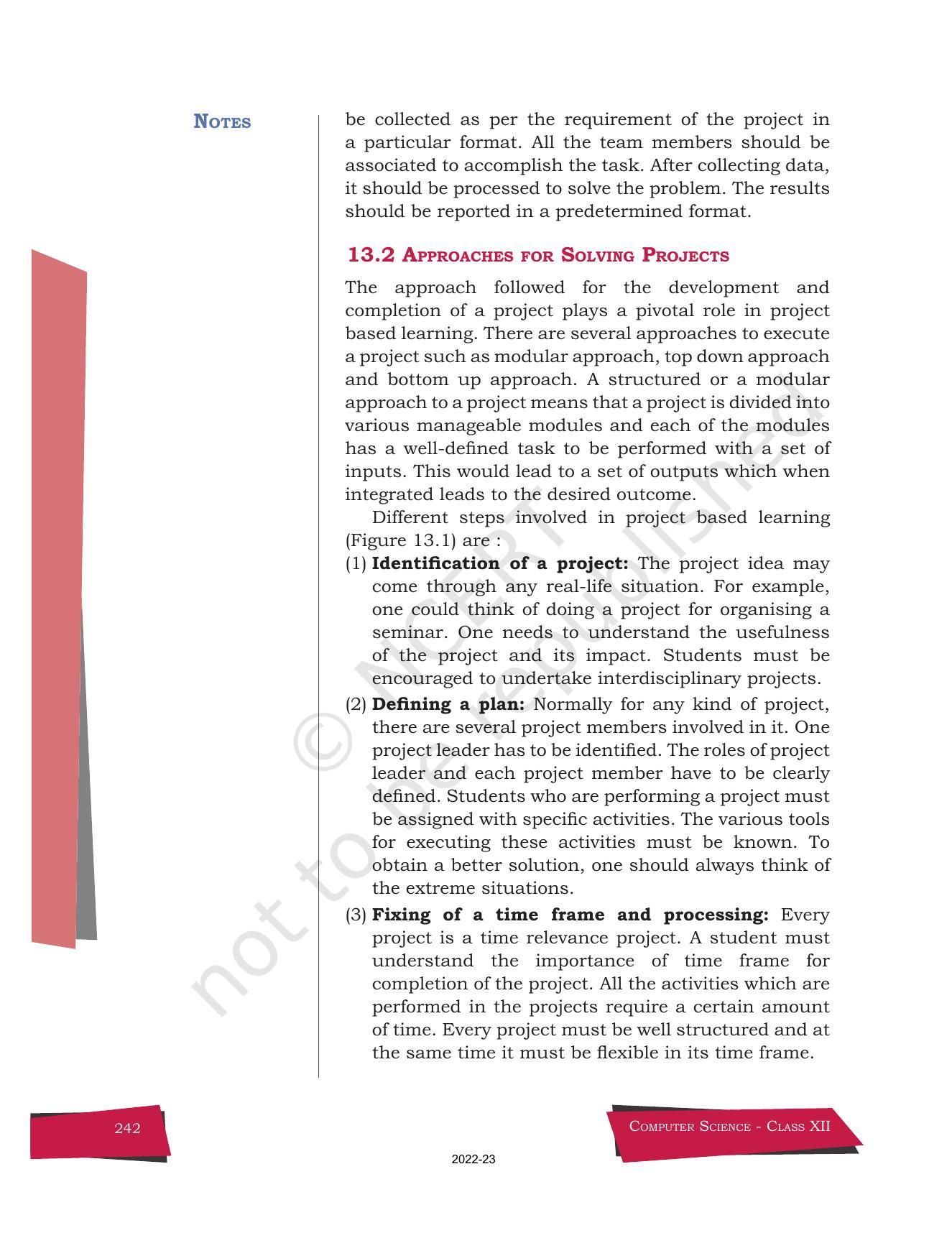 NCERT Book for Class 12 Computer Science Chapter 13 Project-Based Learning - Page 2