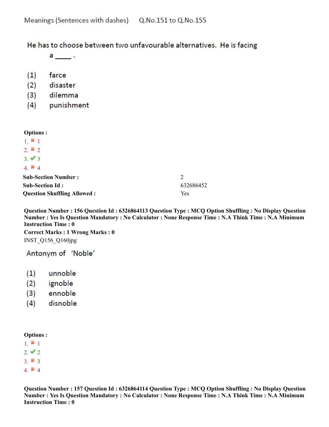 TS ICET 2022 Question Paper 2 - Jul 27, 2022	 - Page 143