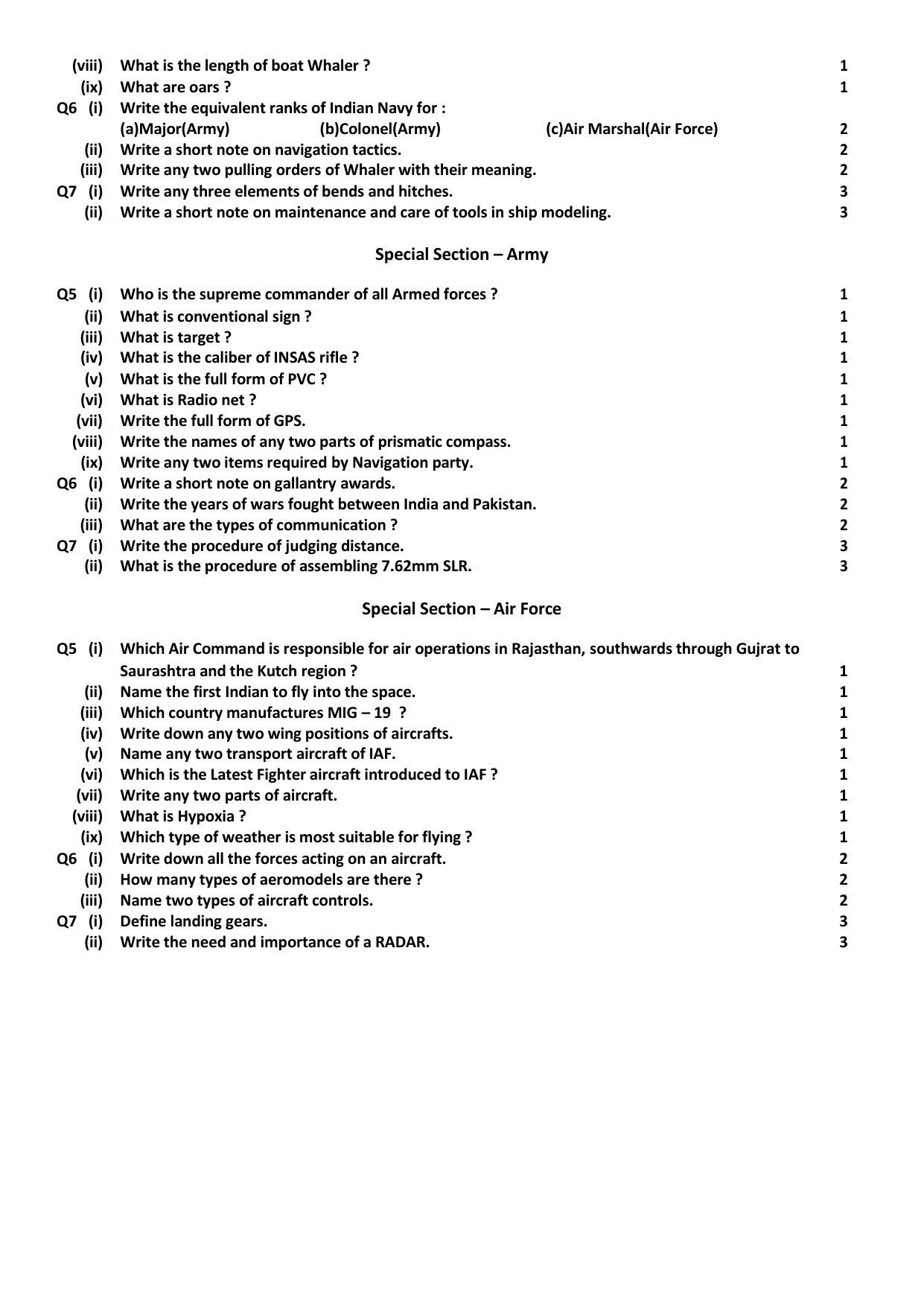 PSEB Class 12 NCC Model Papers - Page 2