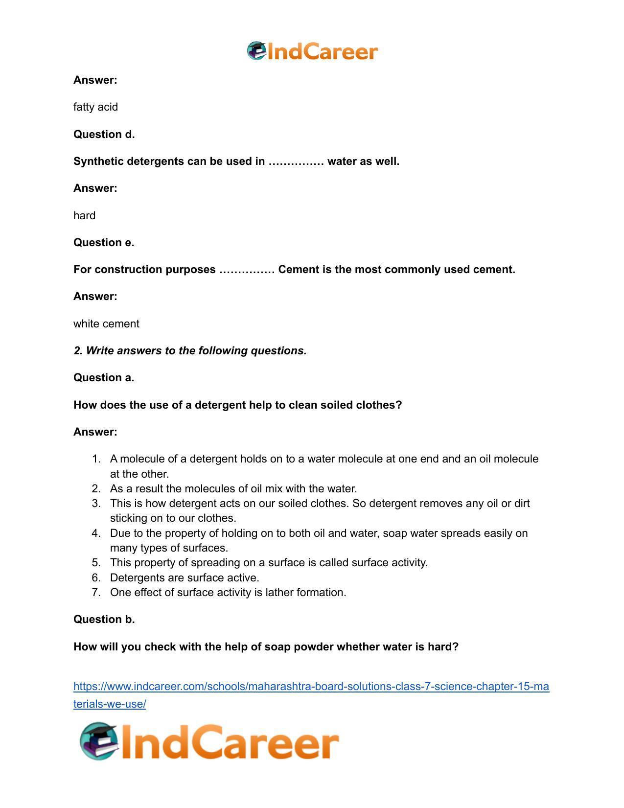 Maharashtra Board Solutions Class 7-Science: Chapter 15- Materials We Use - Page 3
