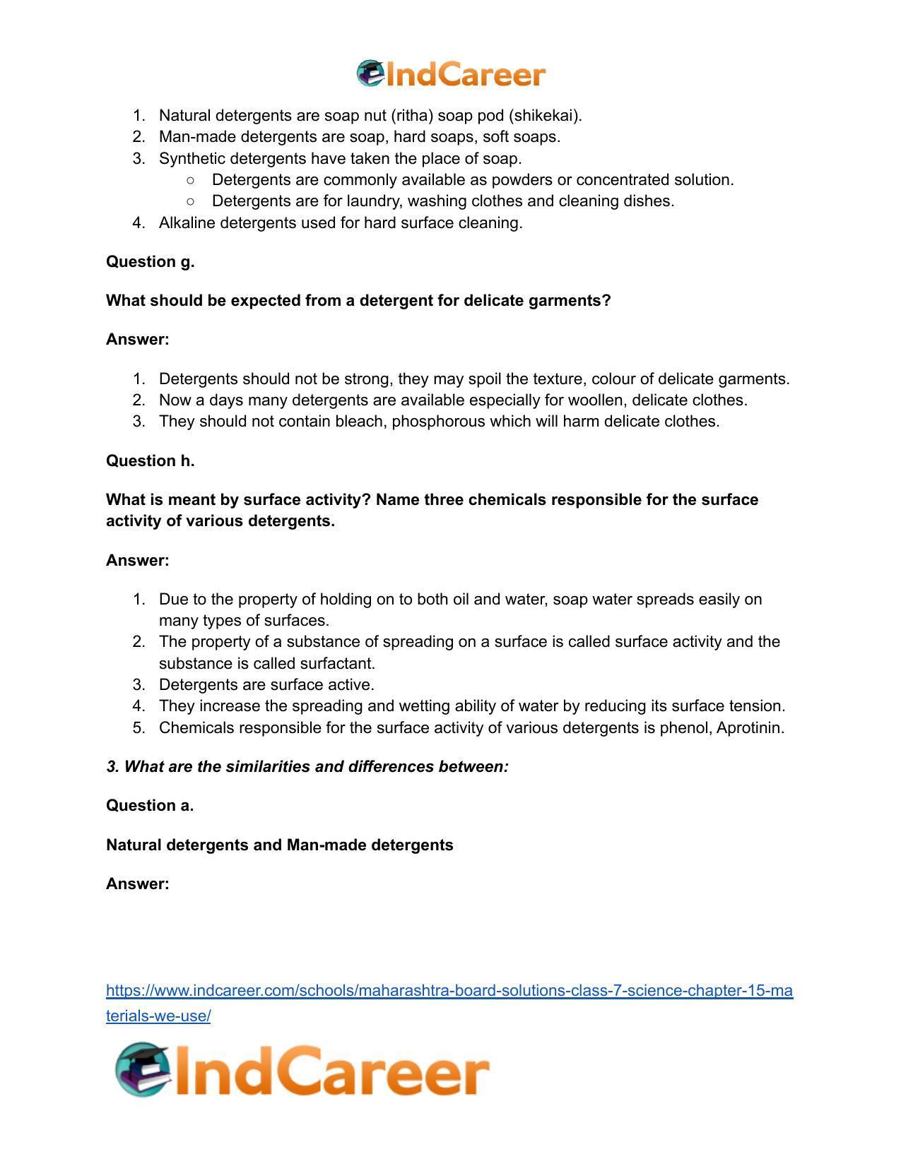 Maharashtra Board Solutions Class 7-Science: Chapter 15- Materials We Use - Page 5