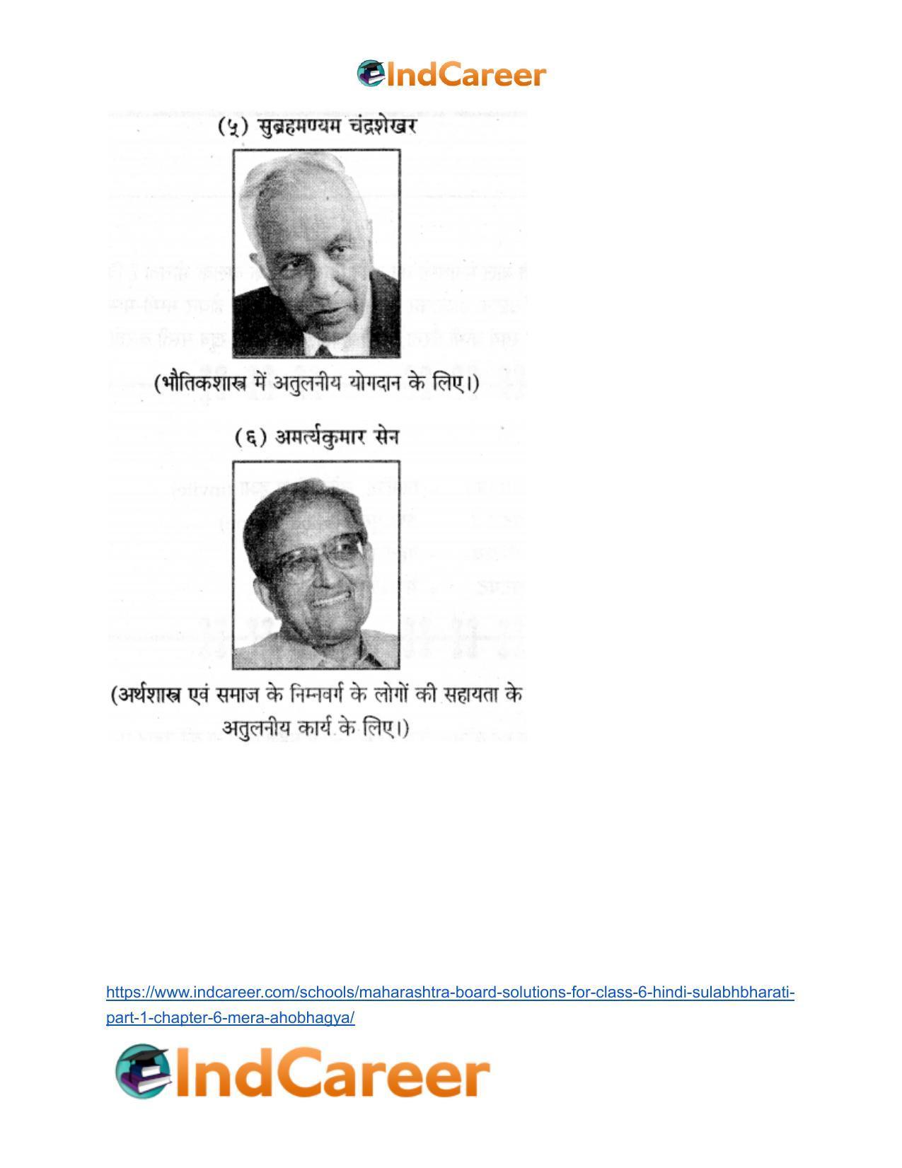 Maharashtra Board Solutions for Class 6- Hindi Sulabhbharati (Part 1): Chapter 6- मेरा अहोभाग्य - Page 10