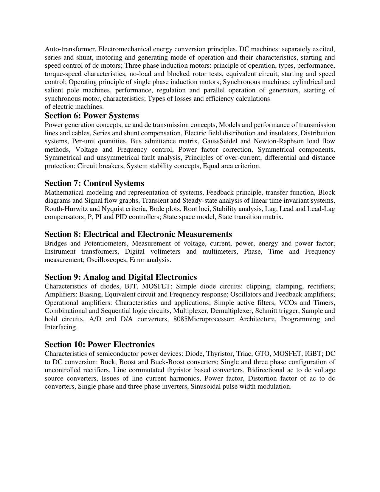 AP RCET Electrical Engineering Syllabus - Page 2