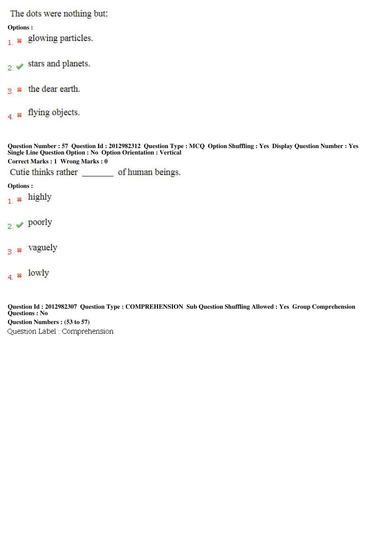 MP CPCT 28th April 2019 CPCT Question Paper Shift 1 - Page 38