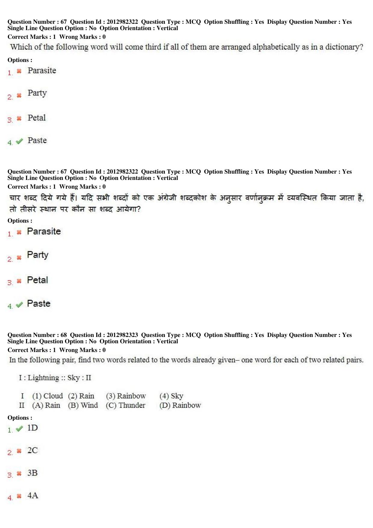 MP CPCT 28th April 2019 CPCT Question Paper Shift 1 - Page 49