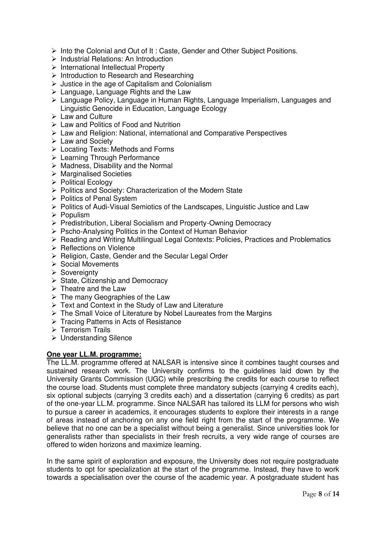 CLAT 2022 Information Brochure - Page 8