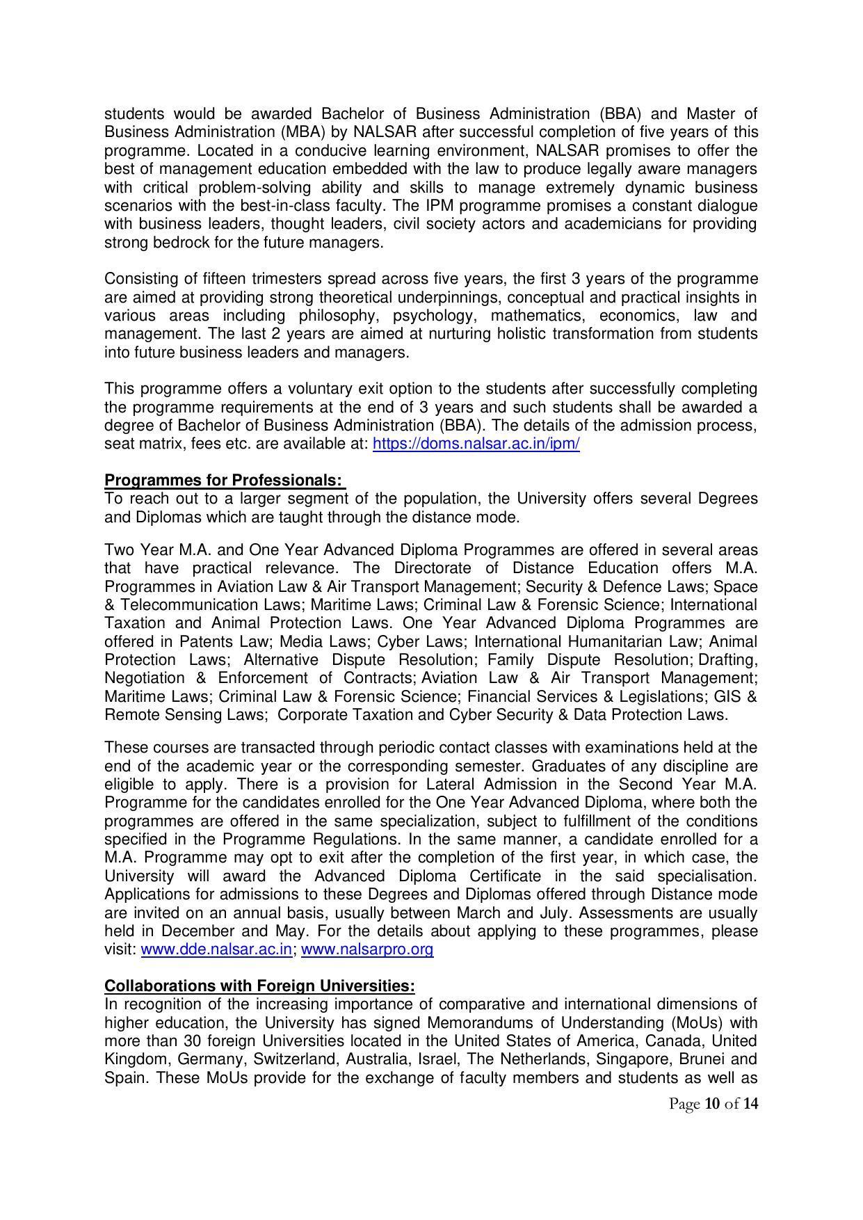 CLAT 2022 Information Brochure - Page 10
