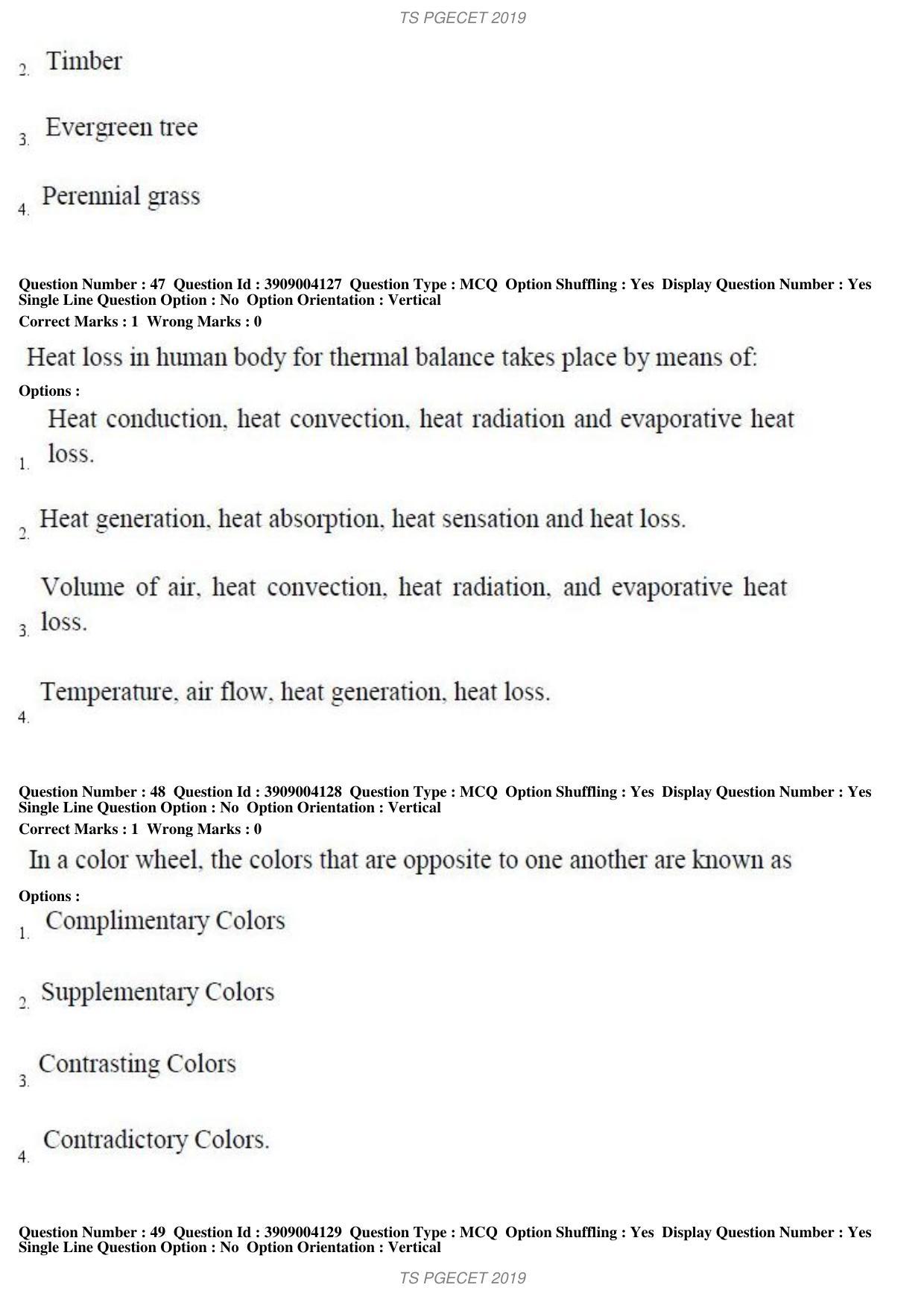 TS PGECET 2019: Architecture and Planning Question Papers - Page 18