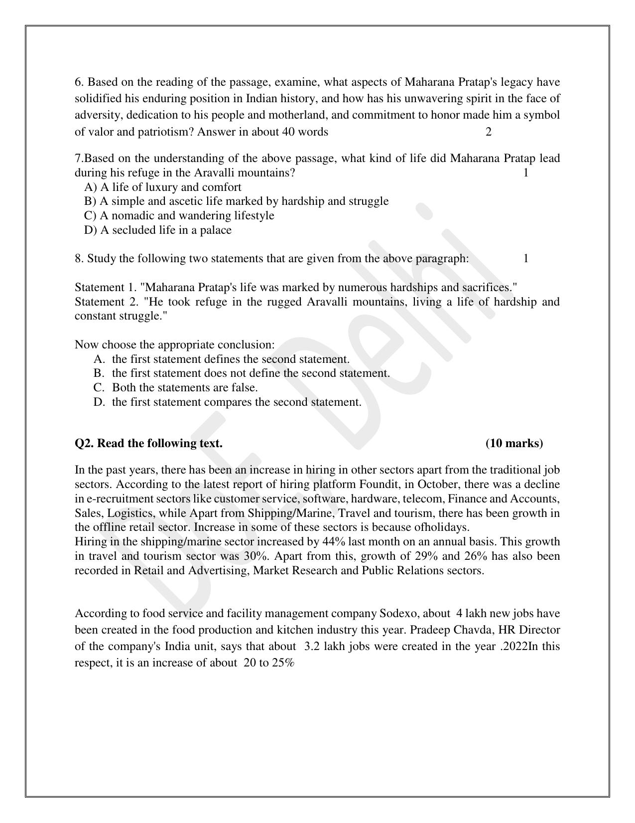 Edudel Class 9 English Practice Papers-1 (2023-24) - Page 3