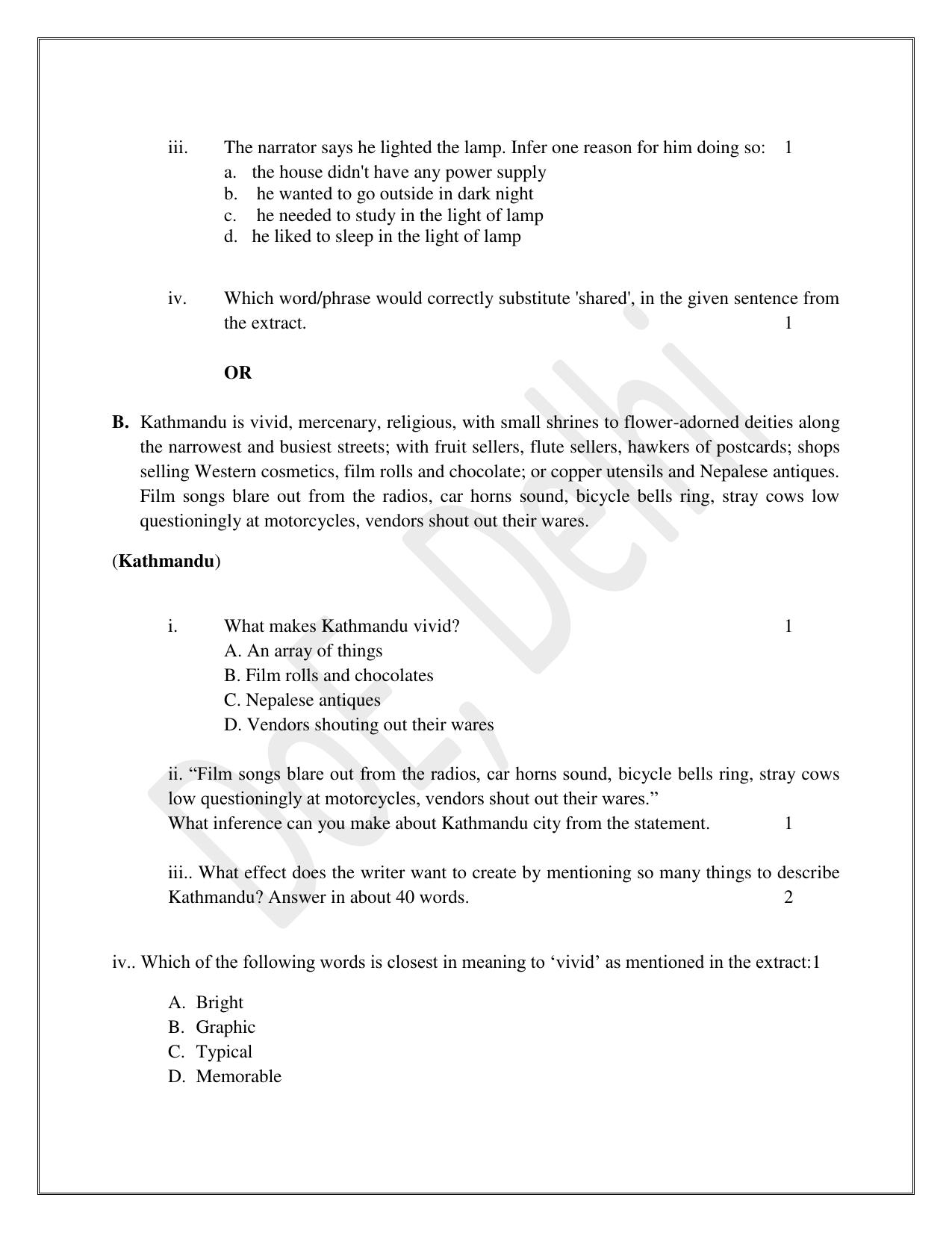 Edudel Class 9 English Practice Papers-1 (2023-24) - Page 9