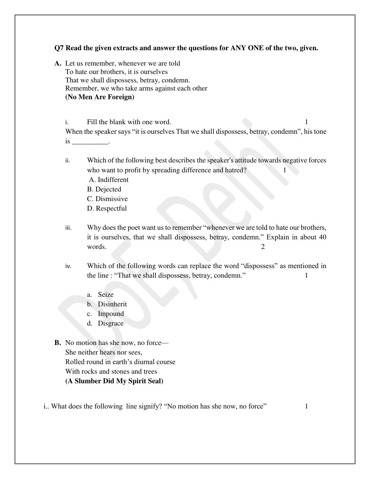 Edudel Class 9 English Practice Papers-1 (2023-24) - Page 10