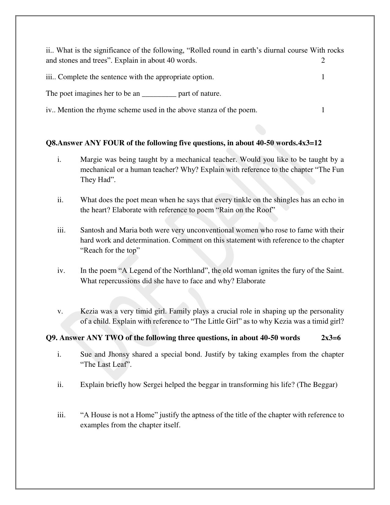 Edudel Class 9 English Practice Papers-1 (2023-24) - Page 11