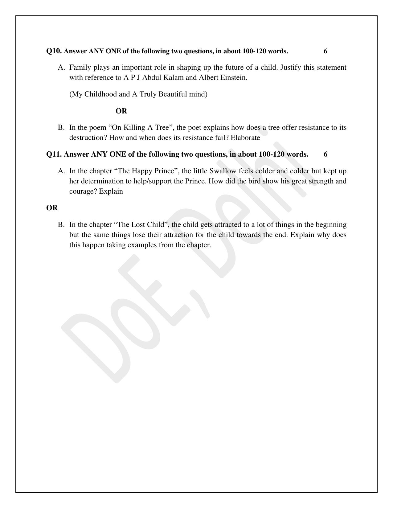 Edudel Class 9 English Practice Papers-1 (2023-24) - Page 12