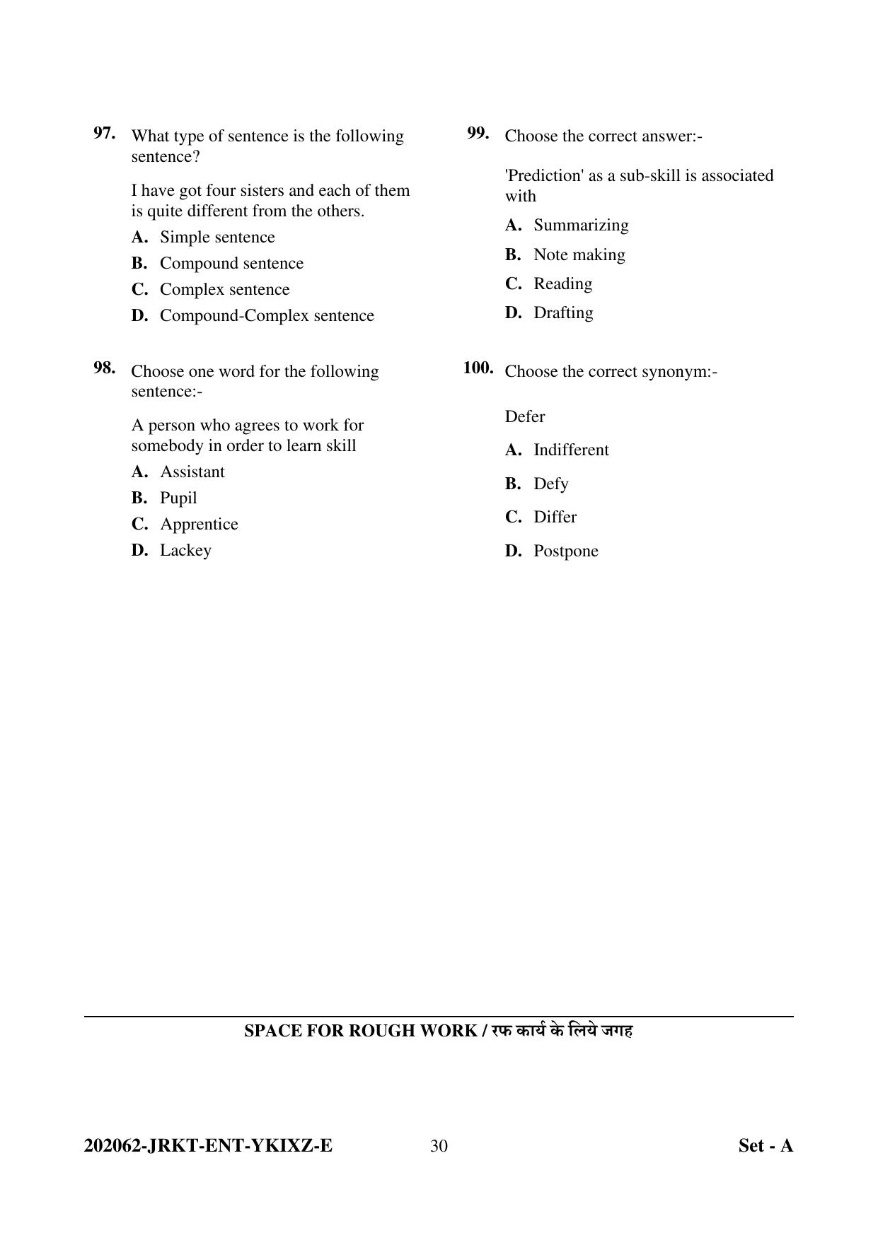 CG Pre D.El.Ed 2022 Question Paper - Page 30