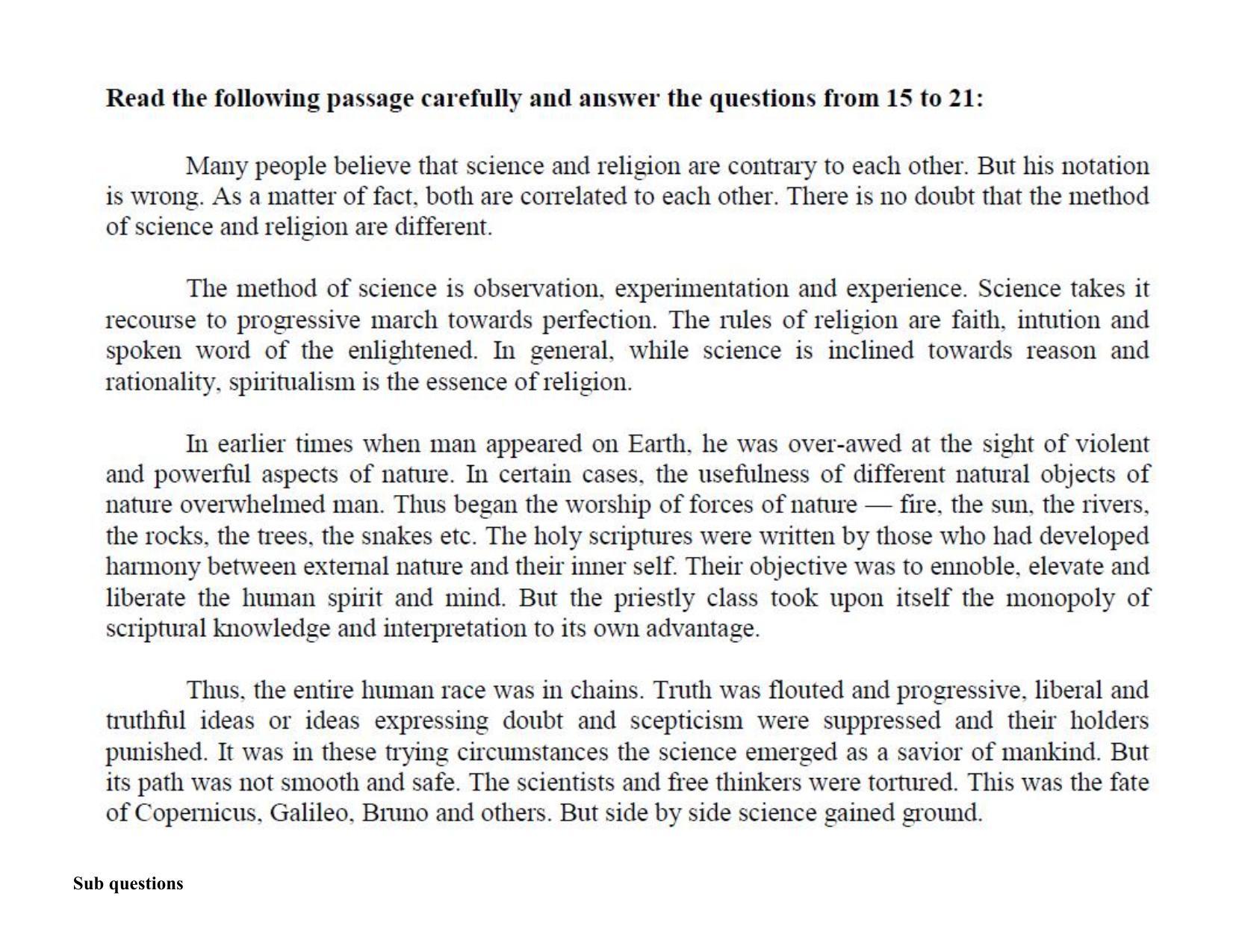 AP RCET 2022: English - 18-10-2022 (Tuesday) Session-I: Question Paper With keys - Page 13
