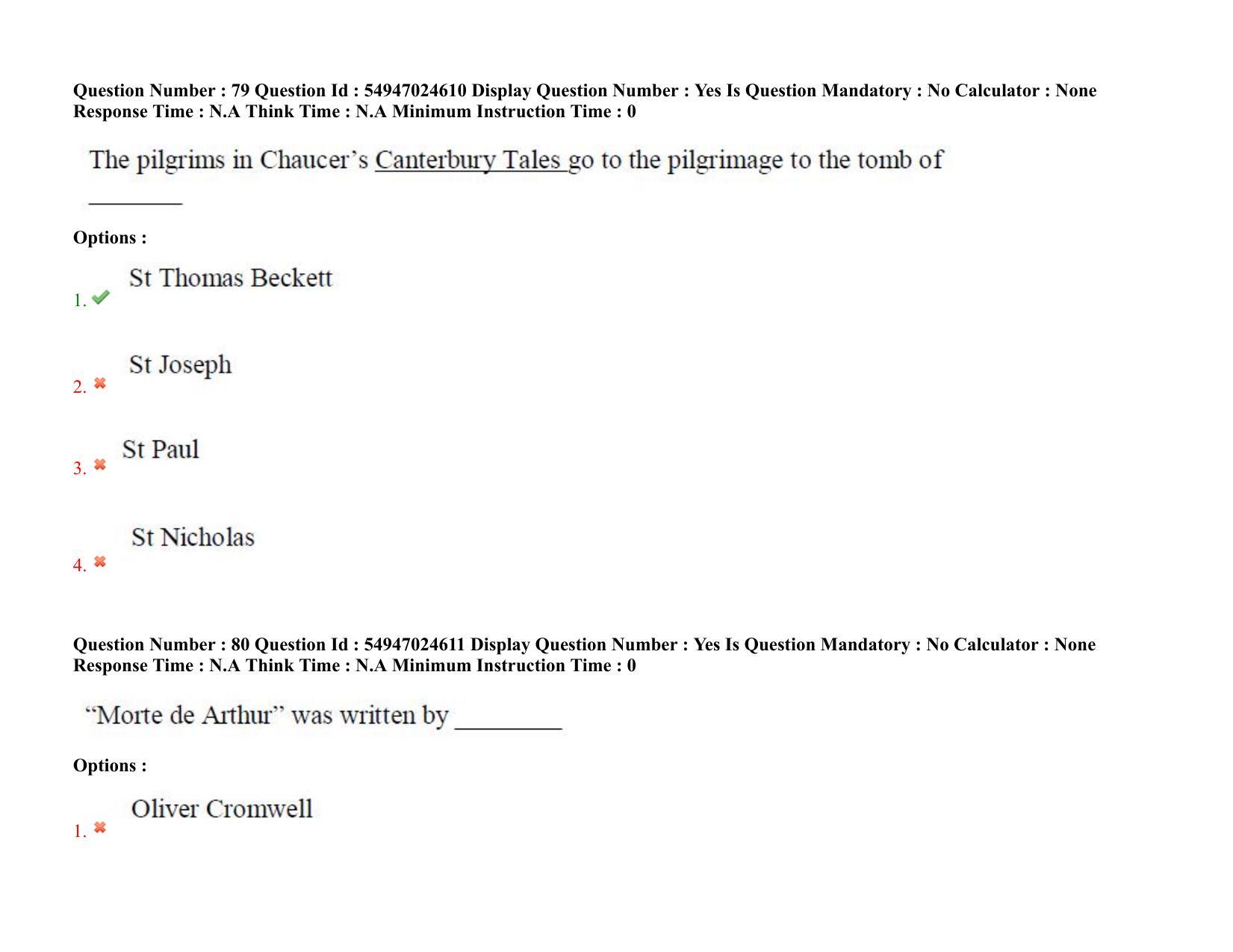 AP RCET 2022: English - 18-10-2022 (Tuesday) Session-I: Question Paper With keys - Page 61