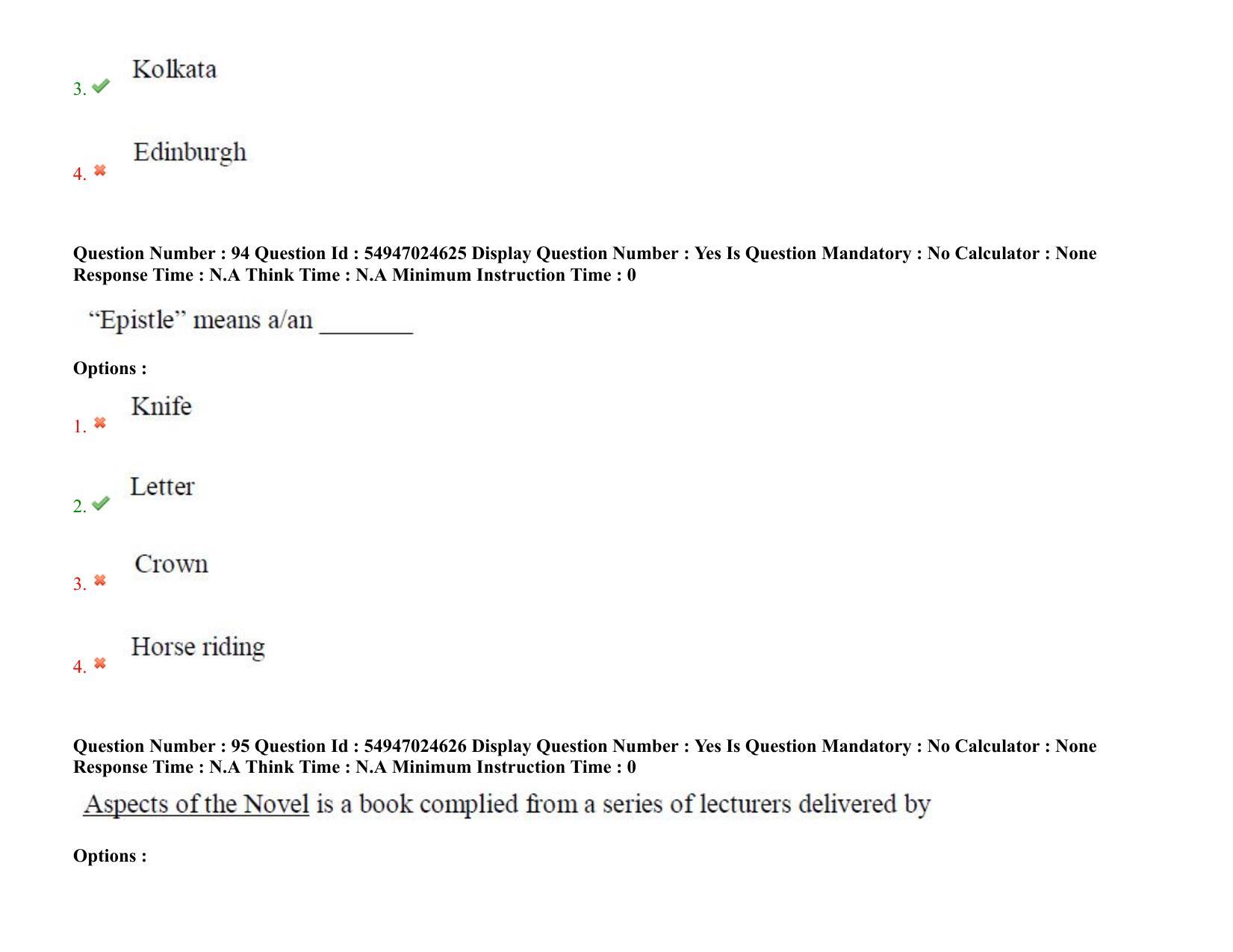 AP RCET 2022: English - 18-10-2022 (Tuesday) Session-I: Question Paper With keys - Page 70