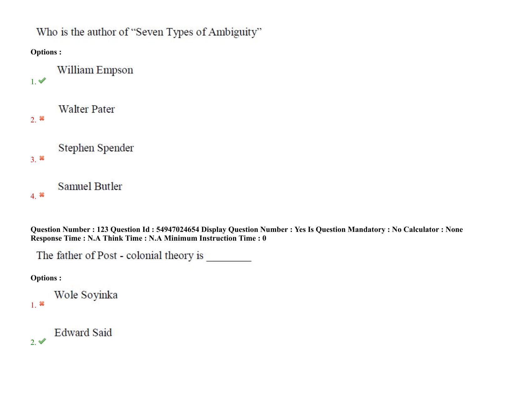 AP RCET 2022: English - 18-10-2022 (Tuesday) Session-I: Question Paper With keys - Page 88