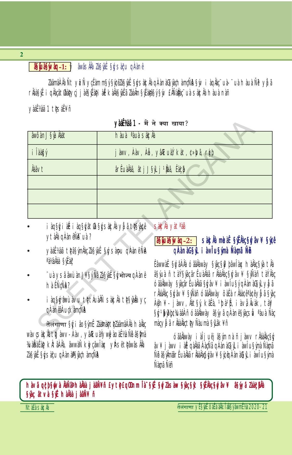 TS SCERT Class 6 General Science (Hindi Medium) Text Book - Page 16