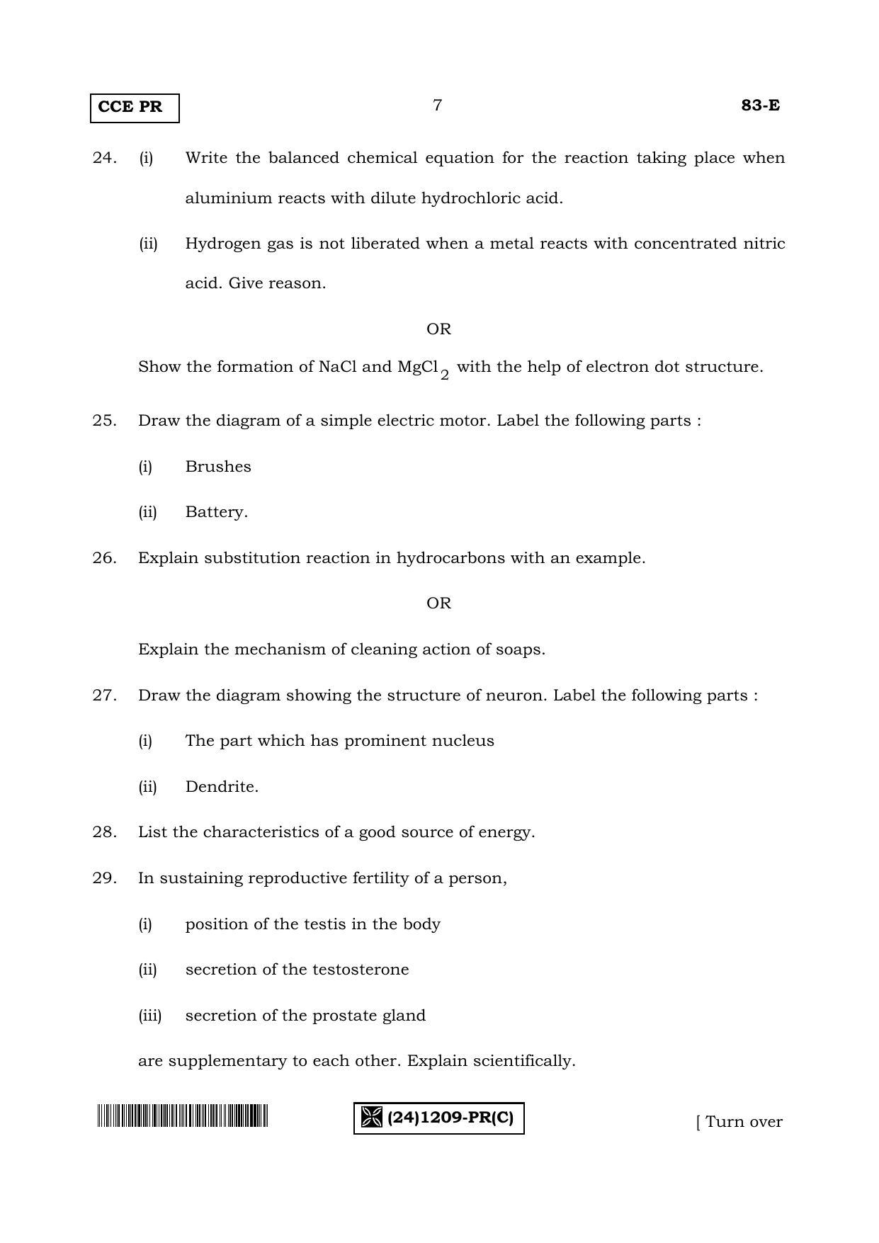 Karnataka SSLC Science (ENGLISH Medium) - 83-E-_PR_-1209-C_e3 (Supplementary) June 2019 Question Paper - Page 7
