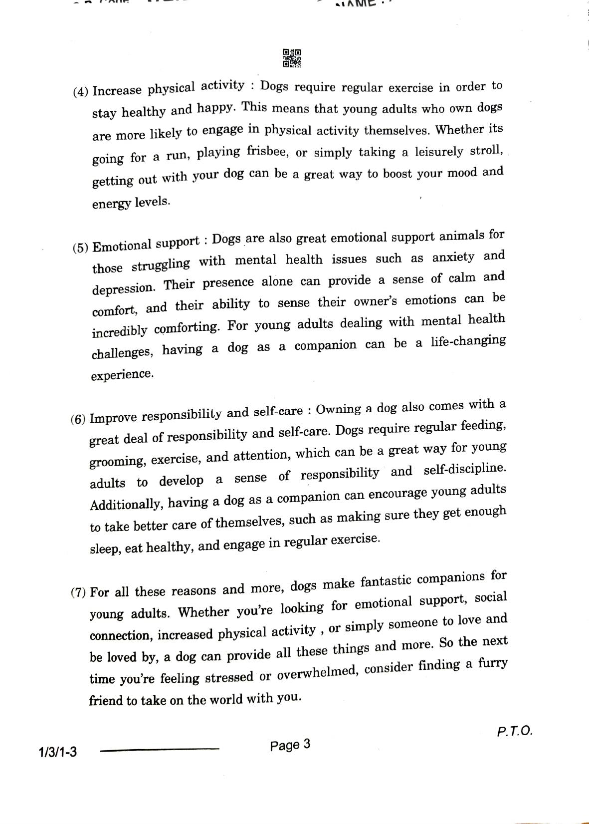 1/3/1 English Core Set 1 2024 Question Paper - Page 3