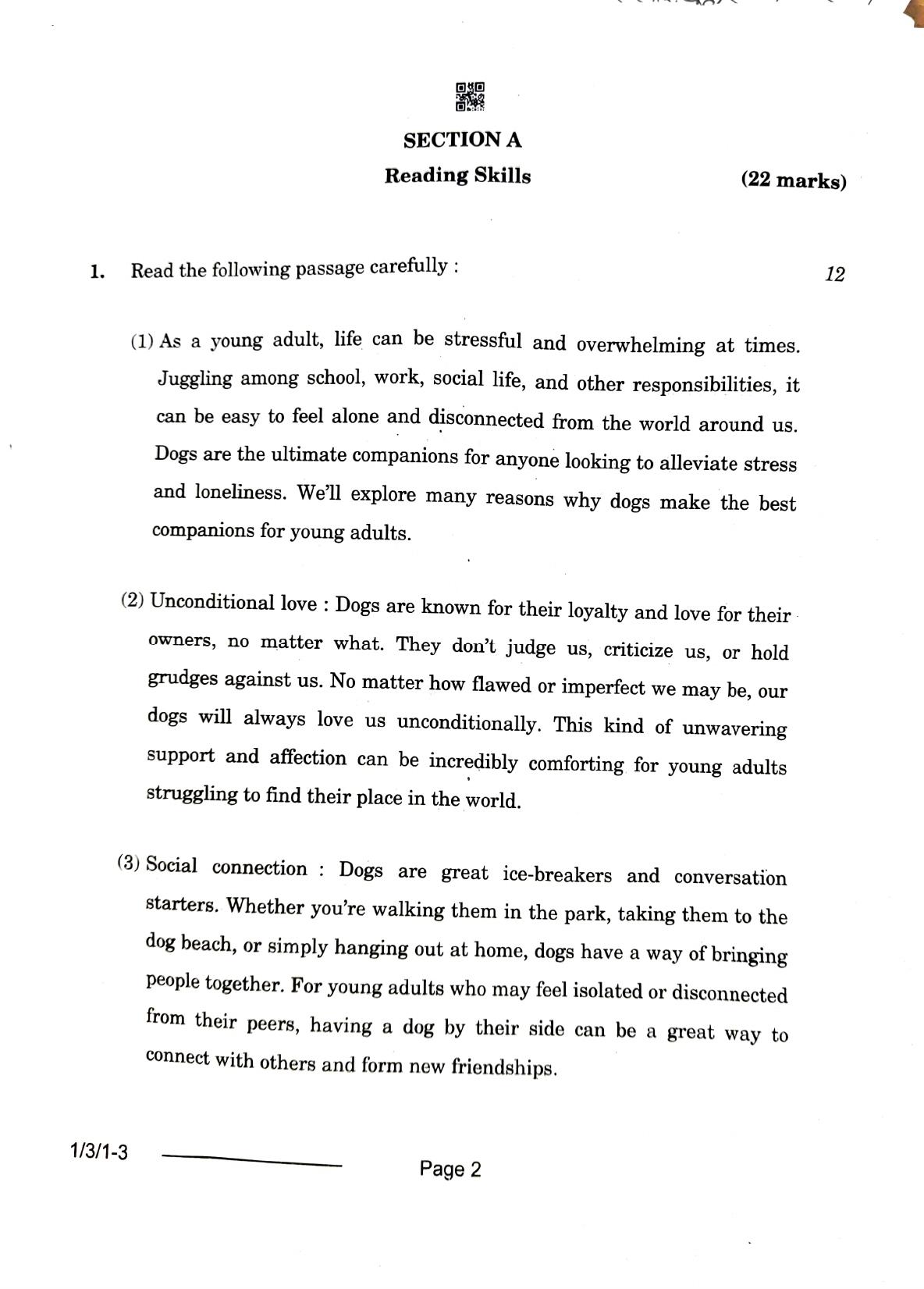 1/3/1 English Core Set 1 2024 Question Paper - Page 7