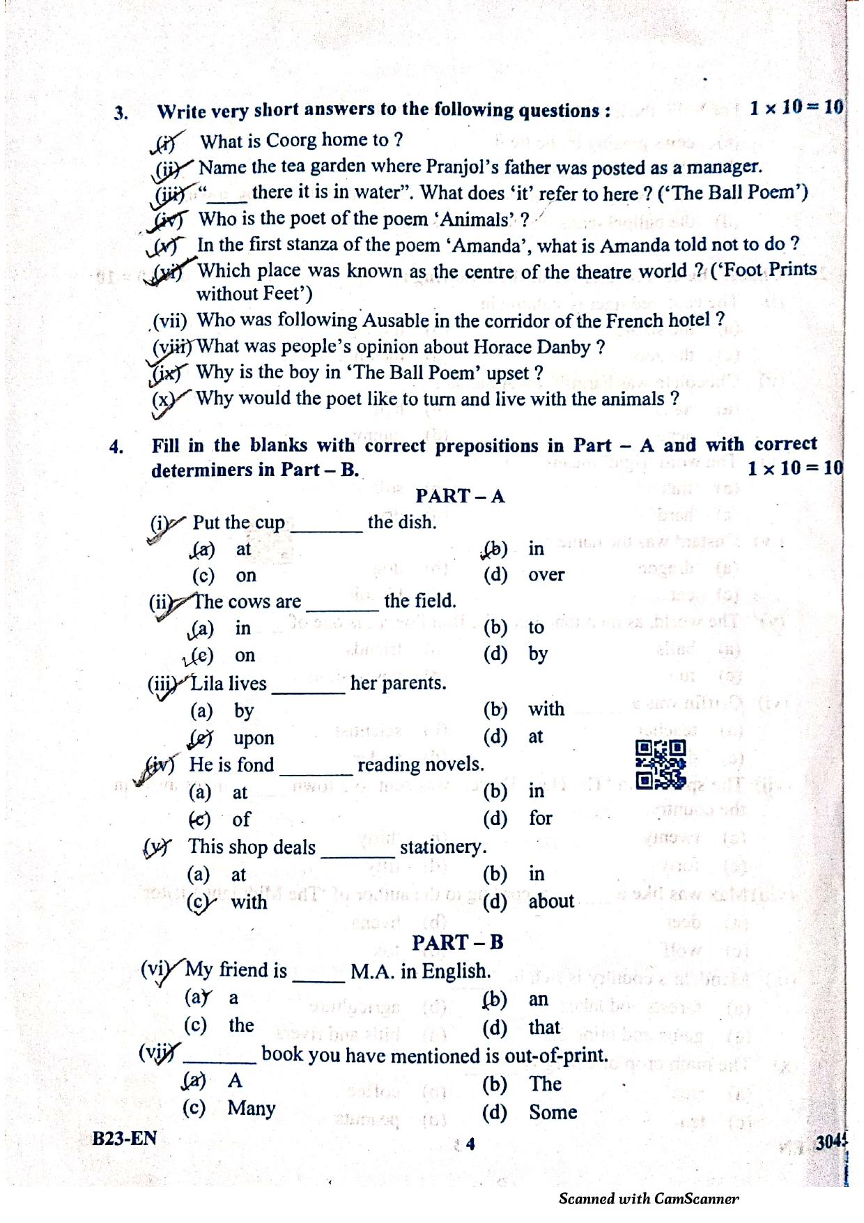 SEBA HSLC English Question Paper 2023 - Page 4