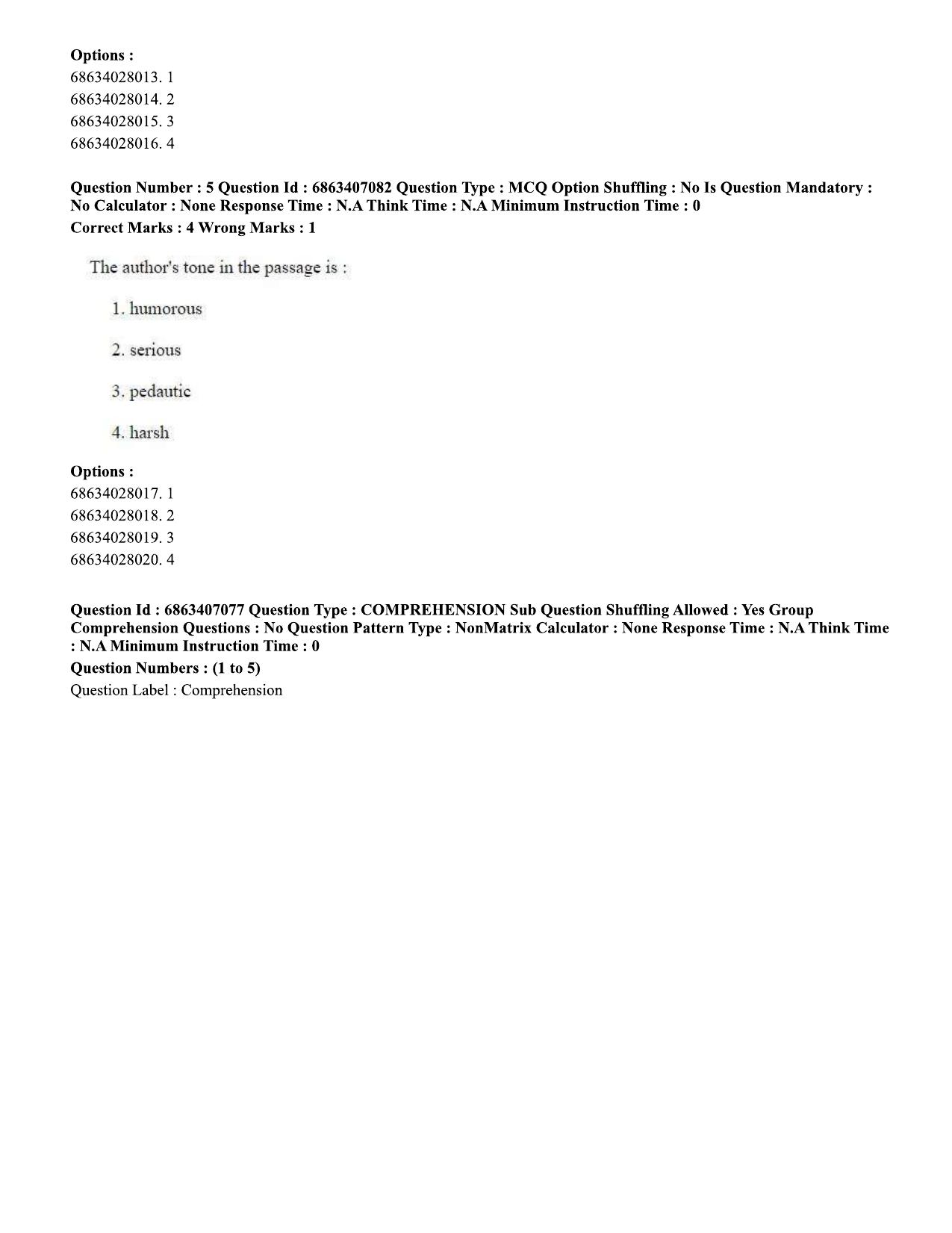 CUET PG 2023: ACQP15 - Phalita and Siddantha Jyotisha (Eng.)-Shift 1 (07-06-2023) Question Papers - Page 8