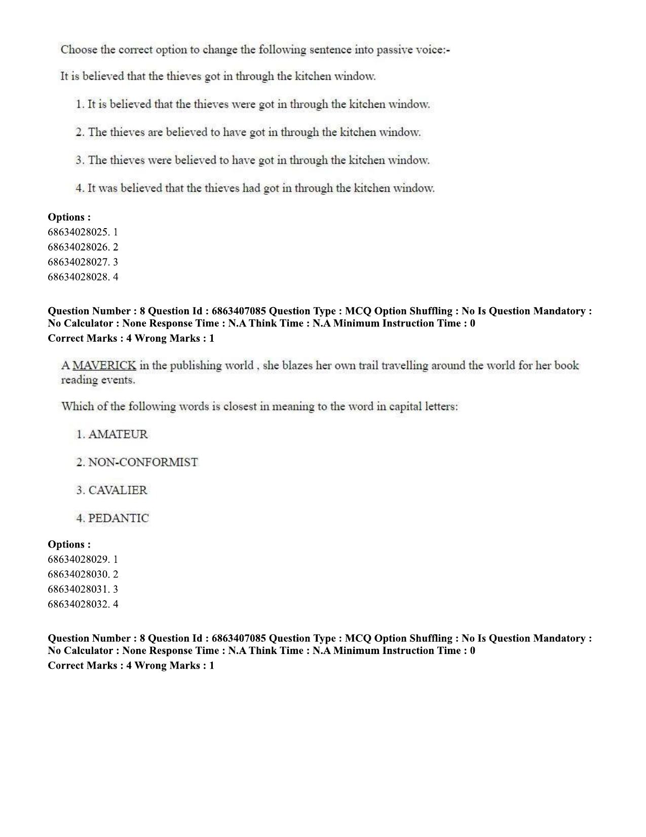 CUET PG 2023: ACQP15 - Phalita and Siddantha Jyotisha (Eng.)-Shift 1 (07-06-2023) Question Papers - Page 15