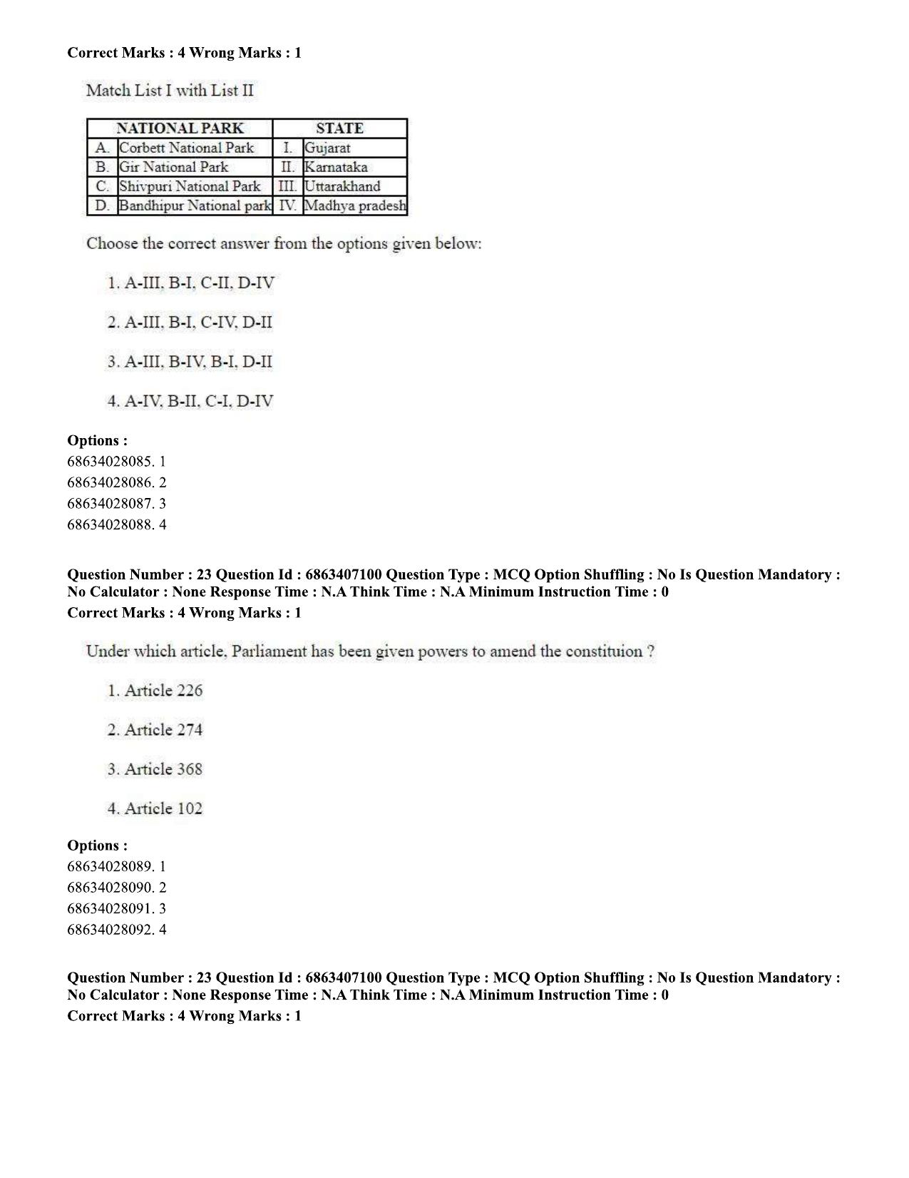 CUET PG 2023: ACQP15 - Phalita and Siddantha Jyotisha (Eng.)-Shift 1 (07-06-2023) Question Papers - Page 36