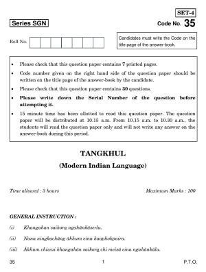 CBSE Class 12 35 TANGKHUL 2018 Question Paper