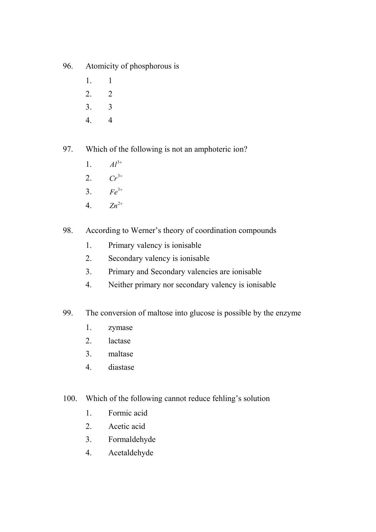 AP DEECET PHYSICAL SCIENCE (English Medium) 2022 Question Paper - Page 26