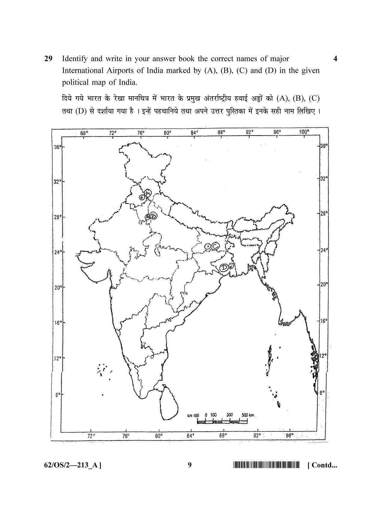 NIOS October 2021 Class 10 Social Science Question Paper - Page 9
