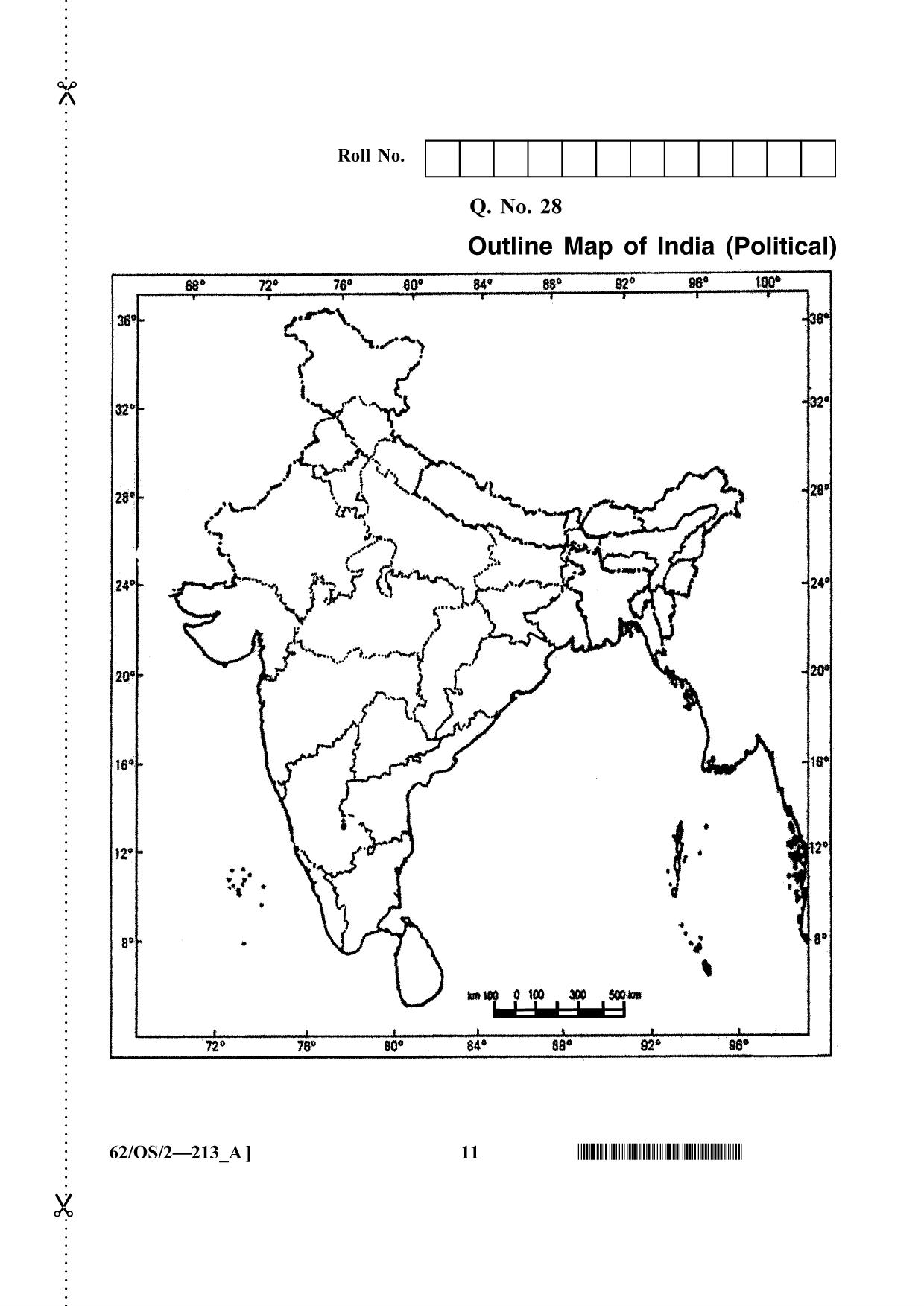 NIOS October 2021 Class 10 Social Science Question Paper - Page 11