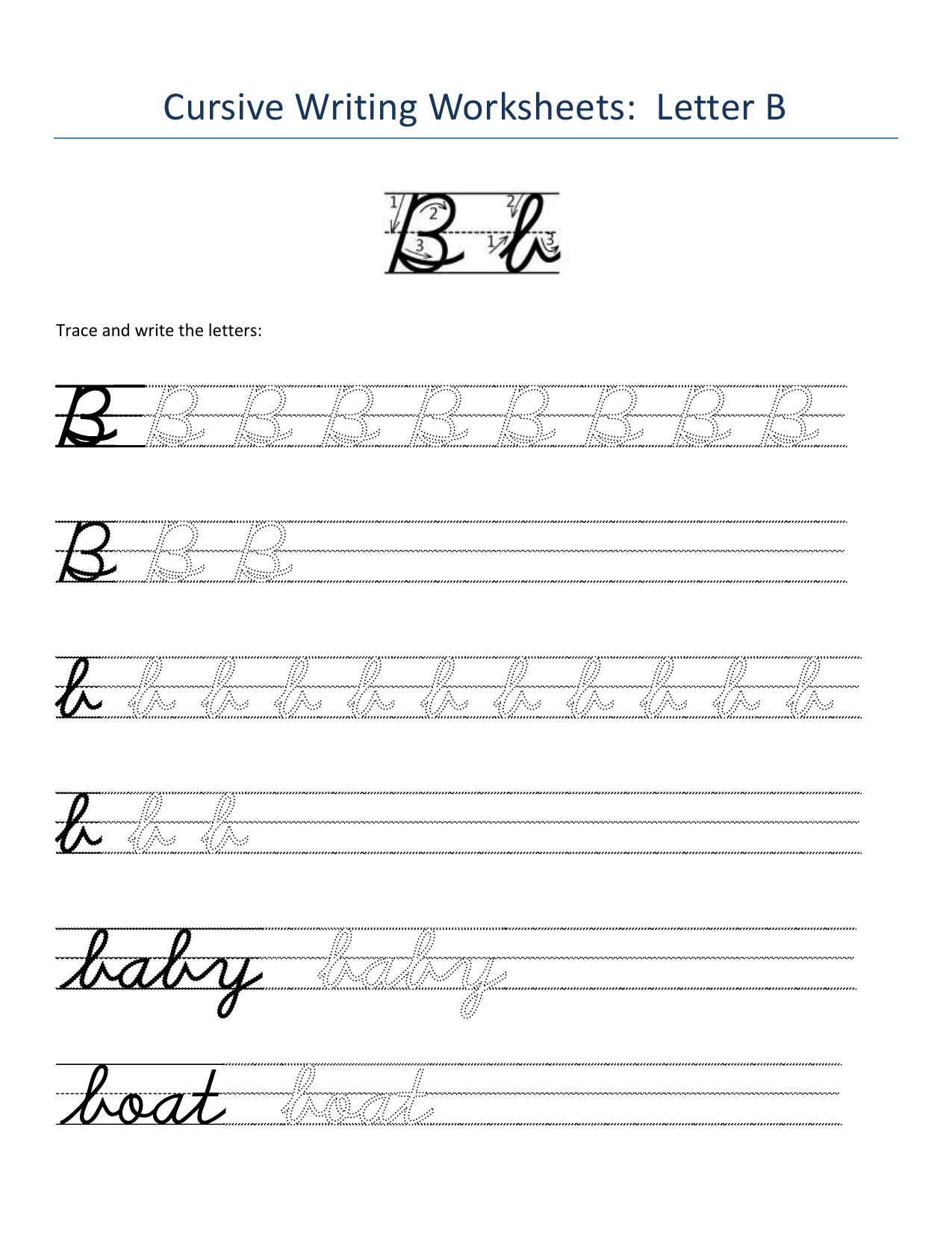 Cursive Alphabet Worksheets - Page 2