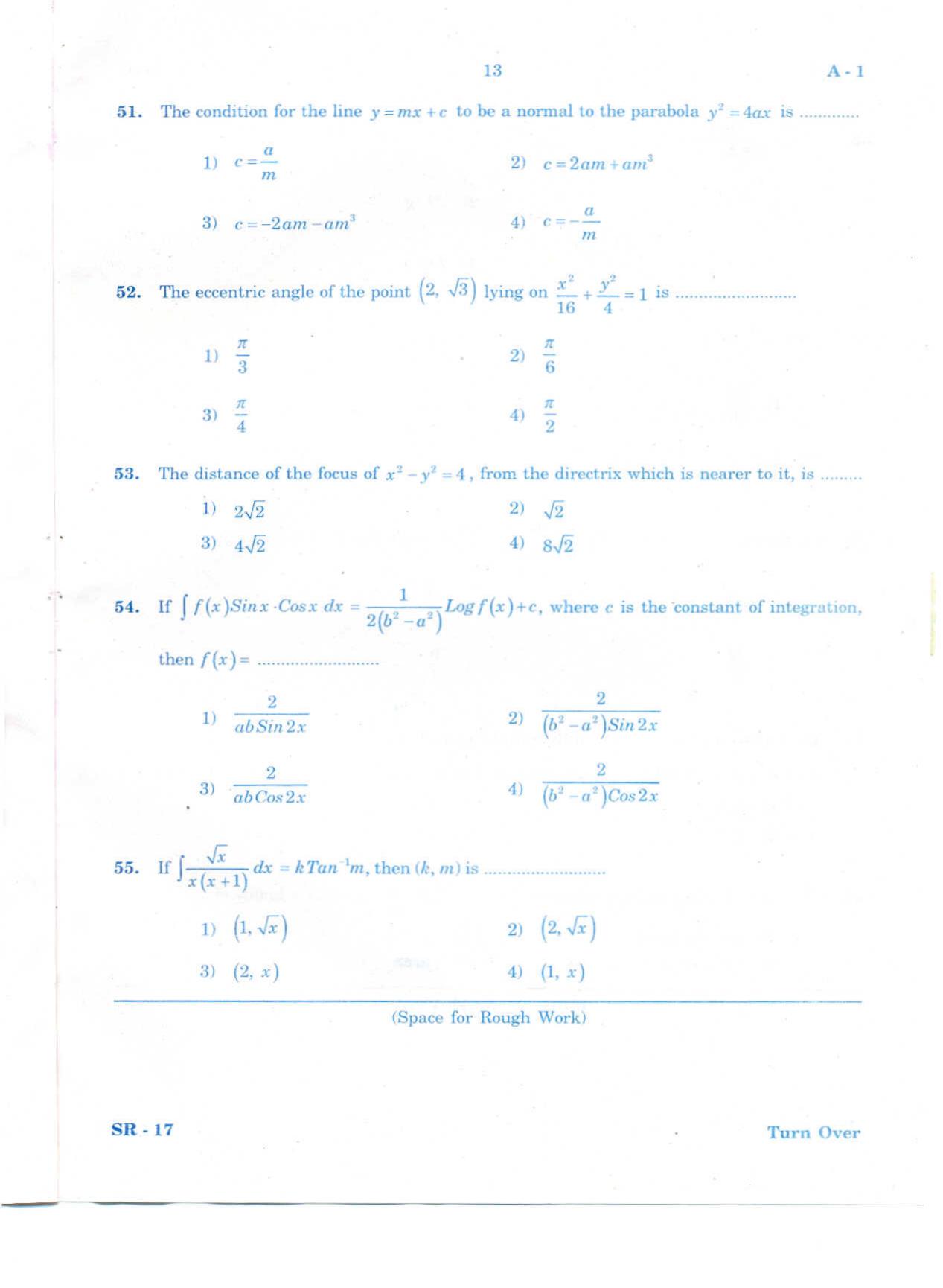 KCET Mathematics 2010 Question Papers - Page 12