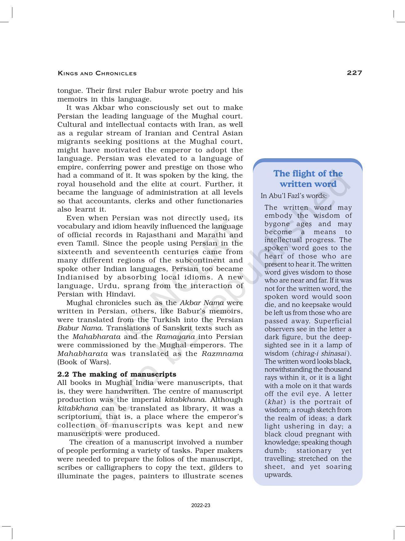 NCERT Book for Class 12 History (Part-II) Chapter 9 Kings and Chronicles - Page 4