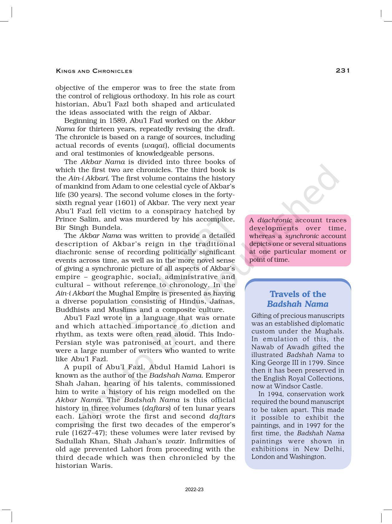 NCERT Book for Class 12 History (Part-II) Chapter 9 Kings and Chronicles - Page 8