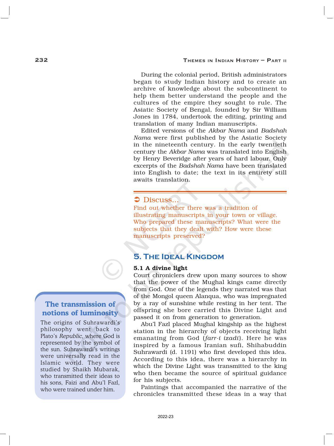 NCERT Book for Class 12 History (Part-II) Chapter 9 Kings and Chronicles - Page 9