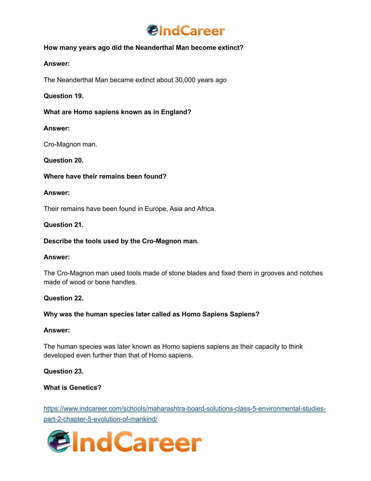 Maharashtra Board Solutions Class 5-Environmental Studies (Part 2): Chapter 5- Evolution of Mankind - Page 13