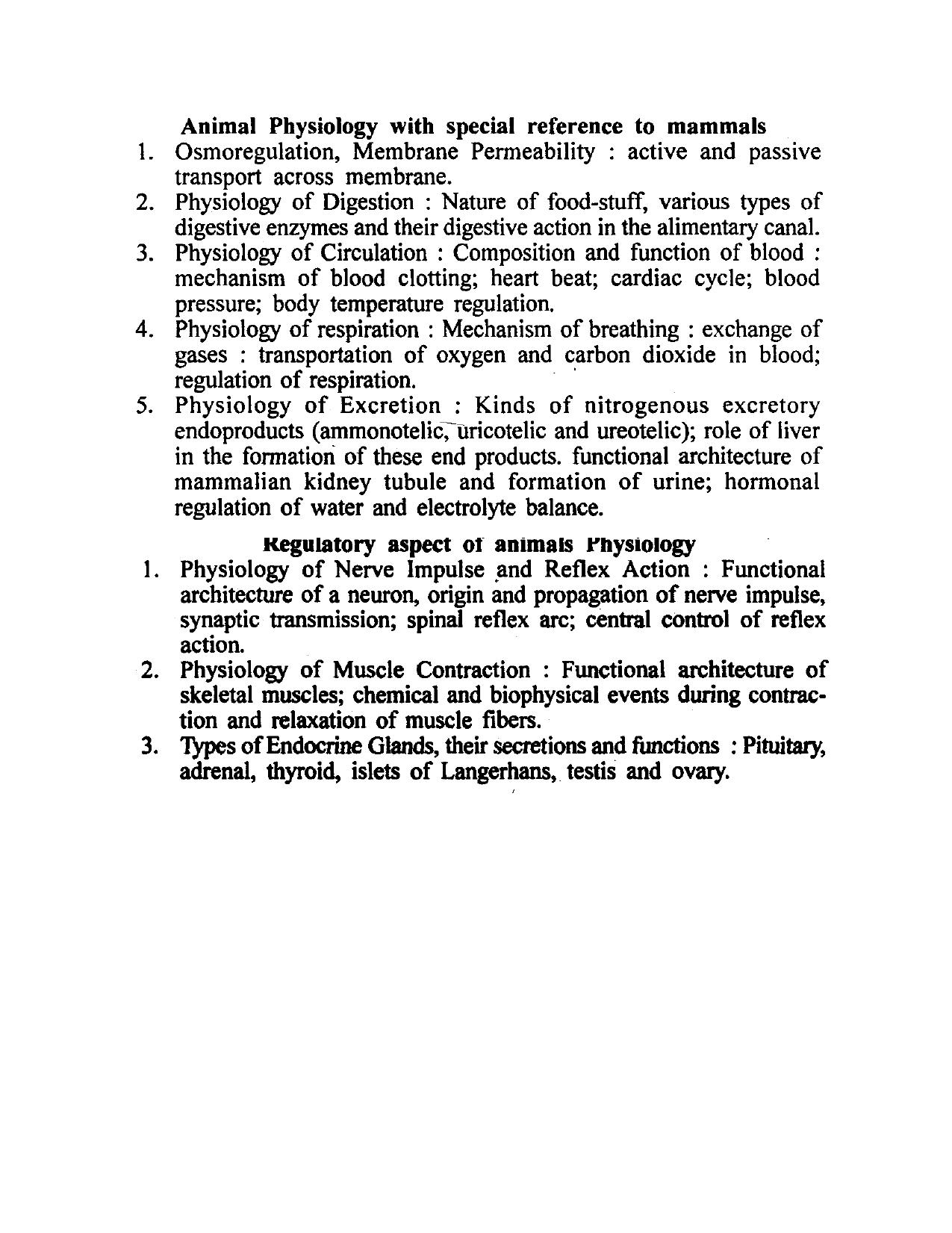 RUHS M.Sc Med Entrance Exam - Group B BSc Biology Syllabus - Page 13
